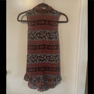 Brand new with tags open-back romper with cute tie